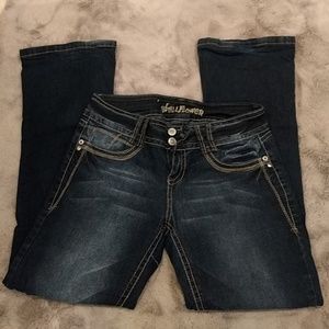 Wallflower Dark Denim Flare Jeans